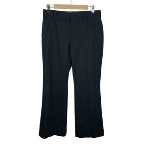 Banana Republic Dress Pants Womens 10P Black Trouser Martin Fit No. 718 Wide Leg